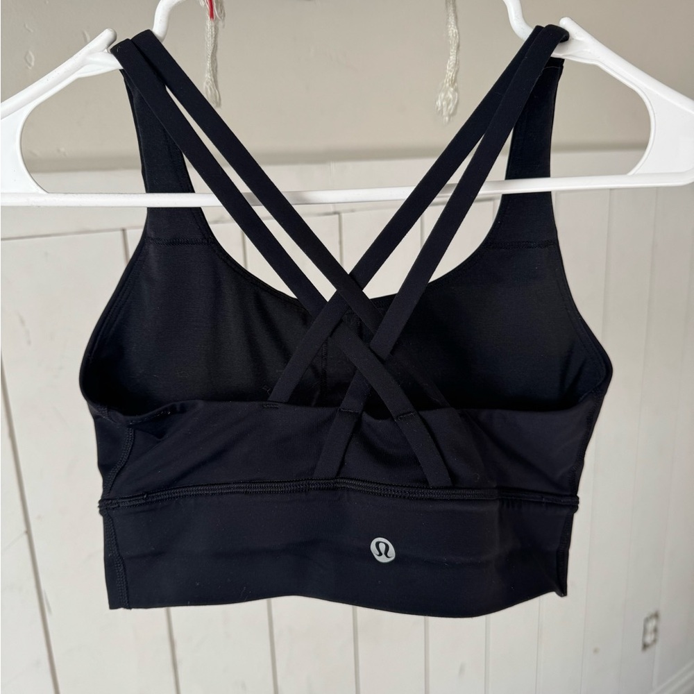 lululemon athletica Black Cross-Back Sports Bra